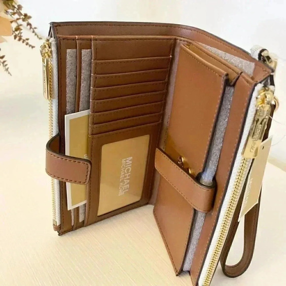 Michael Kors Double Zip Wallet With Wristlet vanilla - Picture 3 of 5